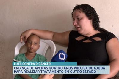 Criança de 4 anos precisa de ajuda para realizar tratamento em outro estado