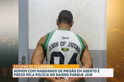 PM conduz homem com mandado de prisão em aberto por estupro de vulnerável 