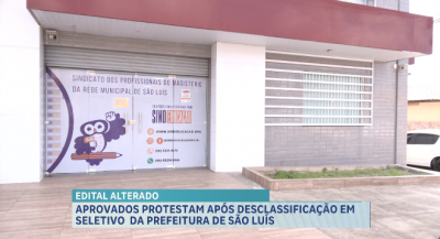 Aprovados protestam após desclassificação em seletivo da prefeitura em São Luís