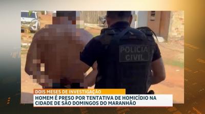 Preso suspeito de tentativa de homicídio em São Domingos do Maranhão