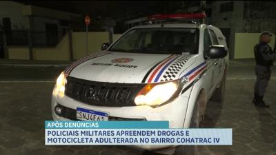 PM apreende drogas e veículo adulterado no bairro Cohatrac