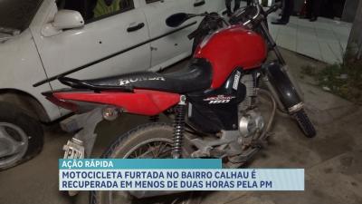 Polícia recupera motocicleta furtada no bairro Calhau, em São Luís