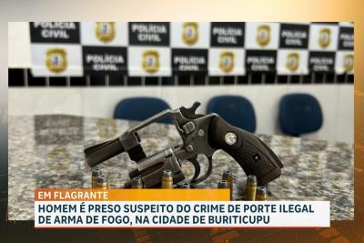 Polícia Civil prende suspeito por porte ilegal de arma de fogo em Buriticupu