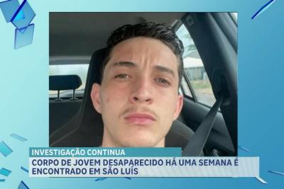 Corpo de jovem desaparecido há uma semana é encontrado em São Luís