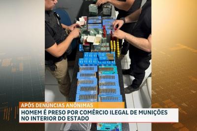 Homem é preso por comércio ilegal de munições em São Domingos do Maranhão