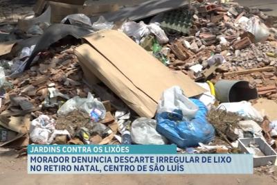 Morador denuncia descarte irregular de lixo no bairro Retiro Natal, em São Luís