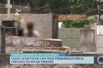 Trabalho infantil em cemitérios: casos acontecem com mais frequência com a chegada do dia de finados