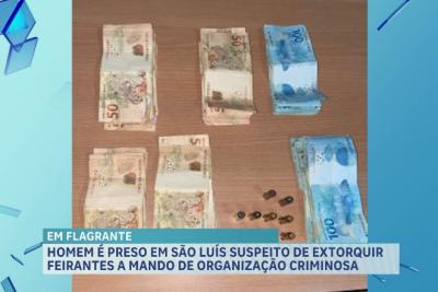 Homem é detido em São Luís suspeito de extorquir feirantes a mando de organização criminosa