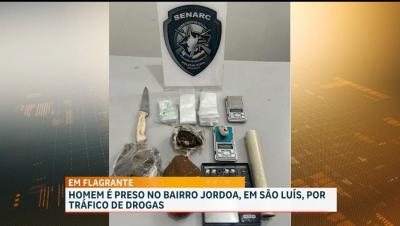 Polícia Civil prende homem por tráfico de drogas no bairro Jordoa