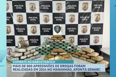 Mais de 900 apreensões de drogas foram realizadas em 2024 no Maranhão, aponta Senarc