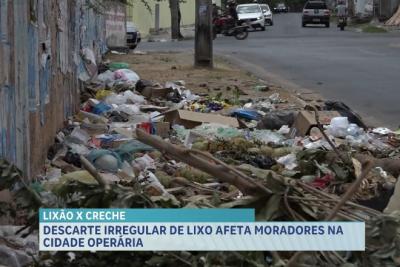 Descarte irregular de lixo próximo à Creche Escola incomoda moradores na Cidade Operária