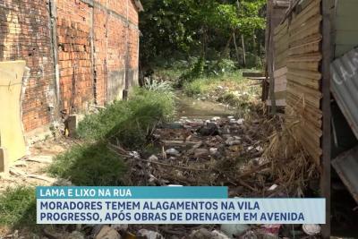 Alagamento preocupa moradores do bairro Vila Progresso, em São Luís