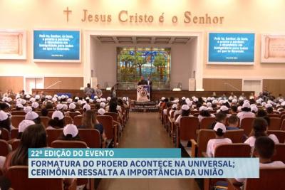 Igreja Universal recebe formatura do PROERD