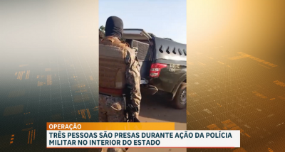 Três pessoas foram encaminhados à delegacia em Viana durante a ação da Polícia Militar