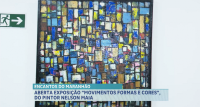  Exposição "Movimentos, Formas e Cores" do artista Nelson Maia está em exibição