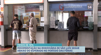 Movimentação na rodoviária de São Luís segue abaixo do esperado no período de férias 