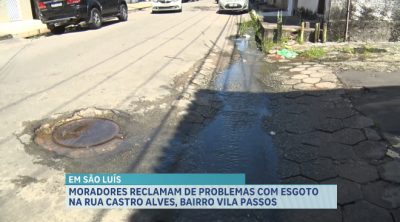 Moradores reclamam de problemas com esgoto em ruas de São Luís