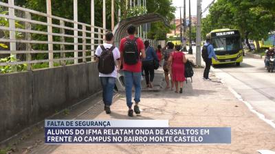 Estudantes denunciam assaltos em frente ao IFMA, em São Luís