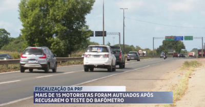 19 motoristas foram autuados por se recusarem a realizar o teste de alcoolemia (bafômetro)