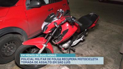 Policial Militar de folga recupera motocicleta tomada de assalto em São Luís