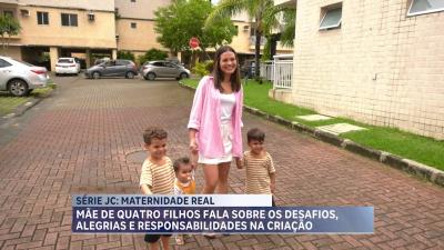 Série JC: mãe fala sobre desafios e alegrias de criar três filhos 