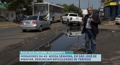 Moradores da Av. Nossa Senhora em São José de Ribamar relatam dificuldades no tráfego 