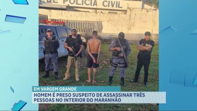 Preso suspeito de cometer pelo menos três homicídios em Vargem Grande