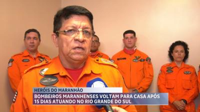 Bombeiros maranhenses retornam após missões de resgate no Rio Grande Sul