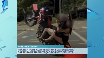 "Grau": especialista alerta para perigos de manobras com motocicletas