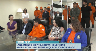 Lançamento do projeto Escuta Susp vai beneficiar profissionais de segurança pública do estado