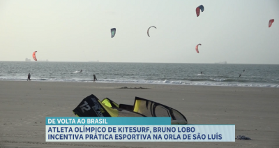 Atleta maranhense se destaca no kitesurf após representar o Brasil nas Olimpíadas de Paris 2024