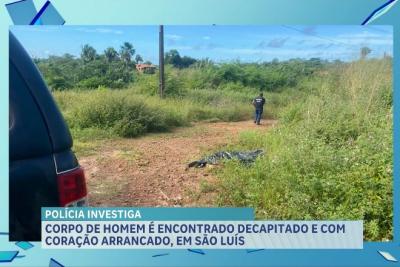 Polícia investiga corpo decapitado na zona rural de São Luís