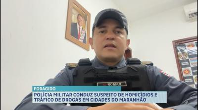 PM conduz suspeito de homicídios e tráfico de drogas em cidades do Maranhão