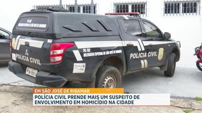 Polícia conduz suspeito de envolvimento em homicídio em dezembro de 2023