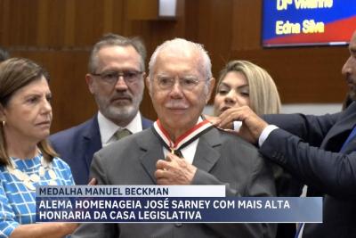 José Sarney é homenageado com a maior honraria do Legislativo maranhense