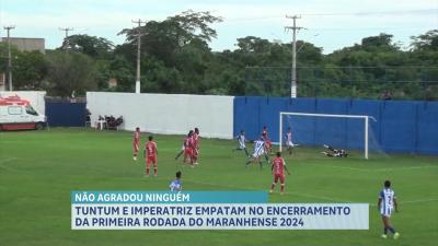 Tuntum e Imperatriz empatam  na 1ª rodada do Campeonato Maranhense