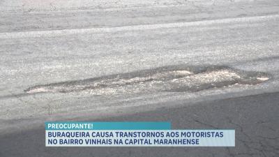 Buraco é motivo de reclamação no bairro do Vinhais, em São Luís