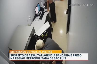 Suspeito de assalto a banco em Pinheiro é preso na região metropolitana de São Luís