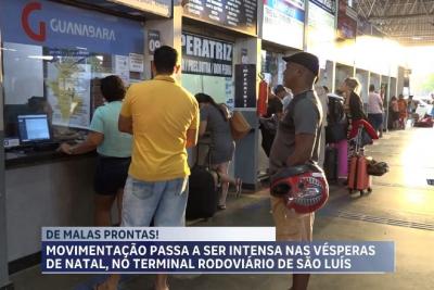 Movimentação no terminal rodoviário de São Luís cresce 17% neste fim de ano