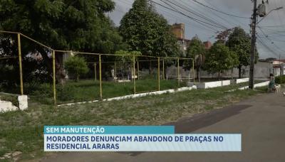 Moradores estão insatisfeitos com abandono de praça na Cohama, em São Luís