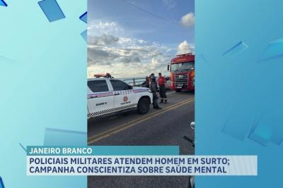 PMs evitam que homem em surto pulasse da Ponte São Francisco