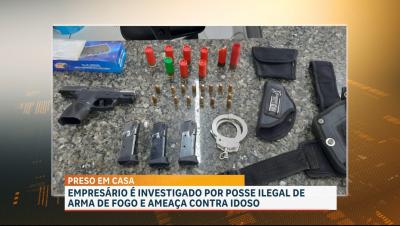 Polícia Civil conduz suspeito de ameaça a idoso e porte ilegal de arma de fogo