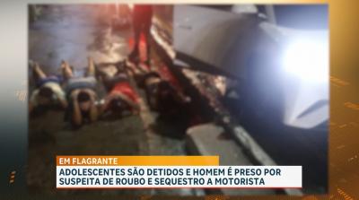 Homem é preso e menores são apreendidos suspeitos de praticarem assaltos no Anil