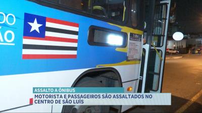 Ônibus é alvo de assalto na região central da capital maranhense