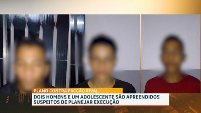 Polícia conduz suspeitos de planejarem ataque a organização criminosa rival