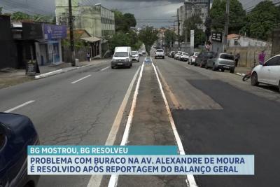 Problema na Avenida Alexandre Moura é resolvido após reportagem