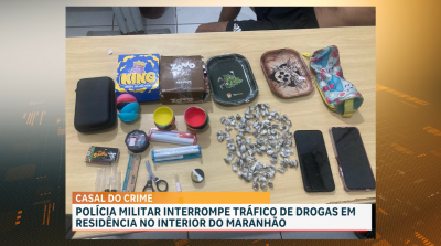 Casal é preso por suspeita de tráfico de drogas em Bom Lugar, no MA