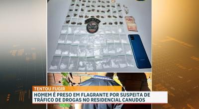 Preso suspeito de tráfico de drogas no Residencial Canudos, em São José de Ribamar