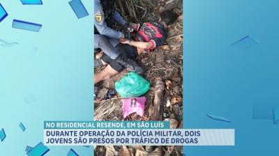 PM prende dupla por suspeita de tráfico de drogas no Residencial Resende, em São