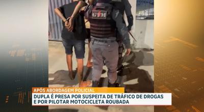 Dupla é presa por tráfico de drogas no bairro do Turu, em São Luís